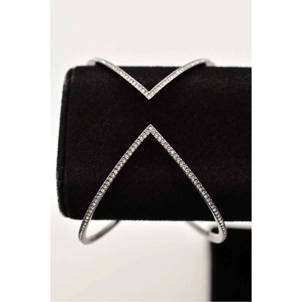 Nadri Rhinestone Bangle Cuff Bridal Bracelet